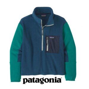 Patagonia Blue and Green Fleece Jacket